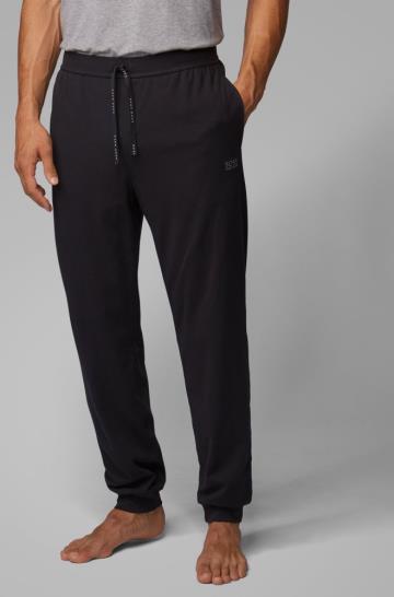 Spodnie Loungewear BOSS Cuffed Czarne Męskie (Pl91217)